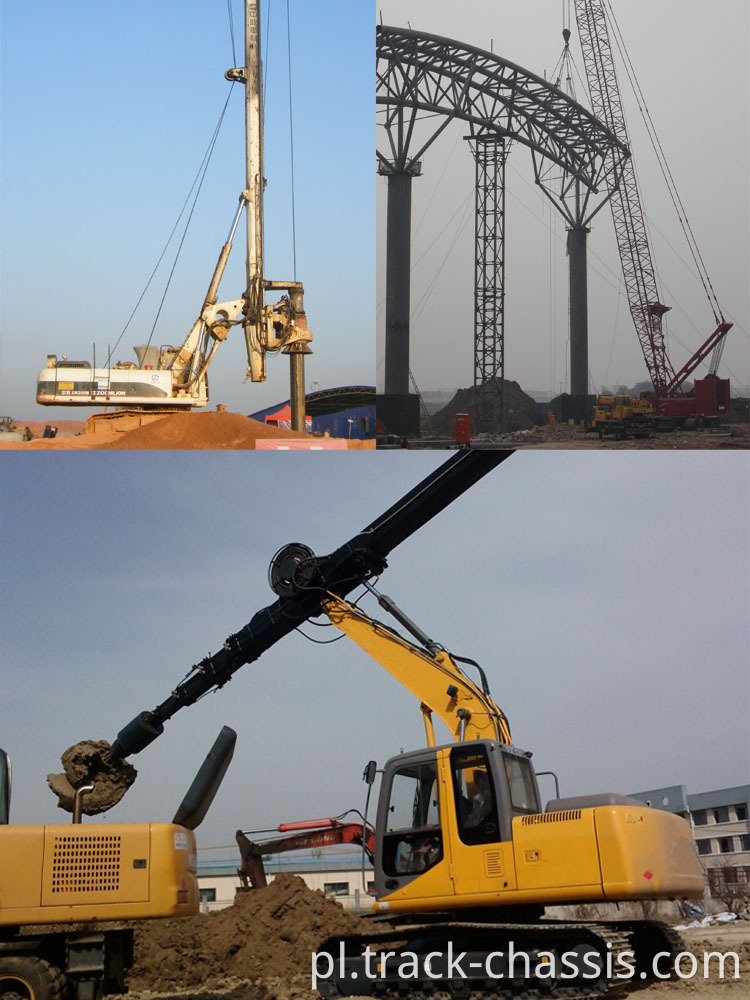 Podwozie toru Crawler do obrotowych platform wiertniczych